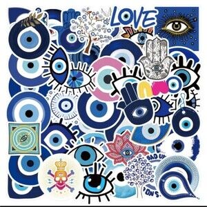 Evil eye protection stickers